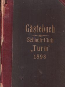 Einband Gästebuch SK Turm 1898