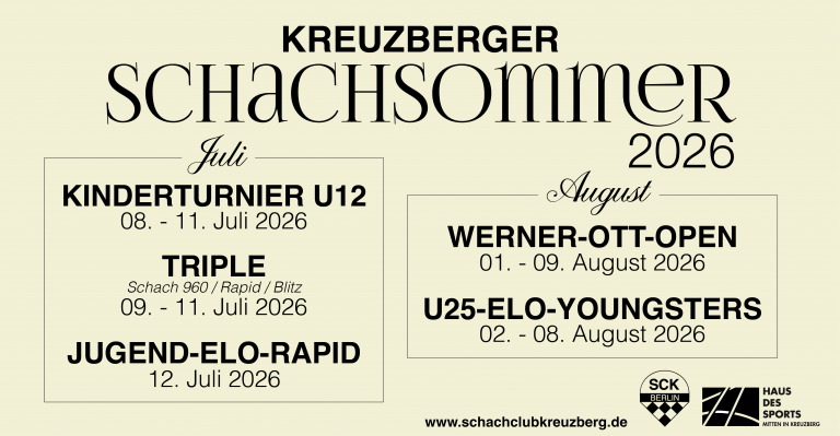 Ankündigung Kreuzberger Schachsommer 2026